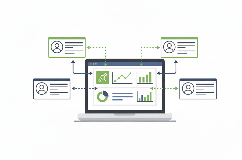 Smart automation dashboard showing automated report generation and tracking